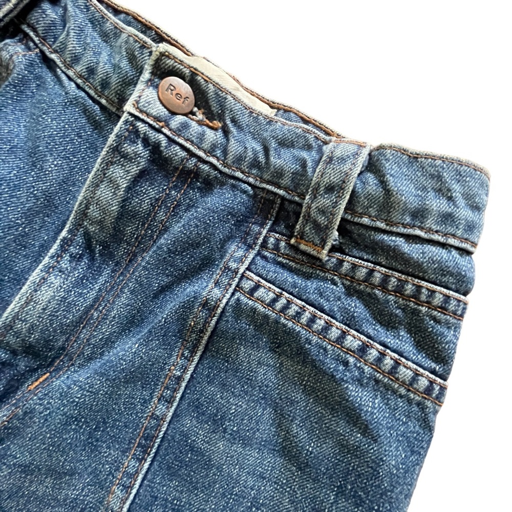 SOLD⭐️SOLD⭐️Reformation 70s Stud Jean High Waisted Crop Baltic Wash Jeans 25 - Picture 7 of 10